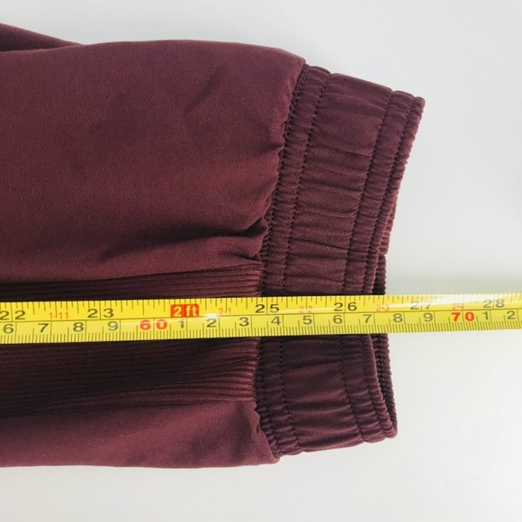 Athleta High Rise Lined Jogger Pants Burgundy Size 4 Petite - Picture 10 of 10
